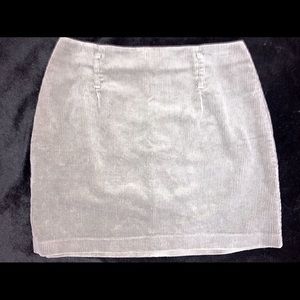 Green corduroy skirt